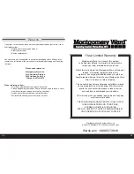 Preview for 8 page of Montgomery Ward FR75W Instruction Manual