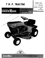 Montgomery Ward Garden Mark ZYJ-1394A Owner'S Manual preview