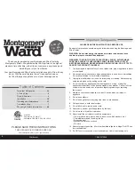 Preview for 2 page of Montgomery Ward GDBC47 Instruction Manual