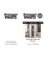 Preview for 1 page of Montgomery Ward GDUF51 Instruction Manual