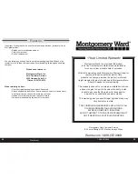 Preview for 17 page of Montgomery Ward JW12 Instruction Manual