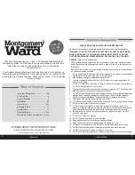 Preview for 2 page of Montgomery Ward MW-50-1102PS Instruction Manual