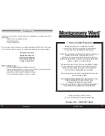 Preview for 8 page of Montgomery Ward MW-50-1102PS Instruction Manual