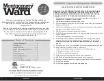 Preview for 2 page of Montgomery Ward MW145BL Instruction Manual