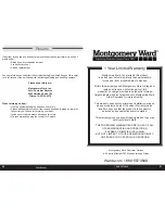 Preview for 11 page of Montgomery Ward MW8000 Instruction Manual