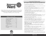 Preview for 2 page of Montgomery Ward SG775185 Instruction Manual