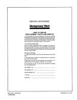 Preview for 36 page of Montgomery Ward TMO-33931A Operating Manual