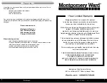 Предварительный просмотр 3 страницы Montgomery Ward V2811-2 Instruction Manual