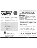 Preview for 2 page of Montgomery Ward WQP8-9239L-US Instruction Manual