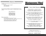 Предварительный просмотр 8 страницы Montgomery Ward WSP-1202 Instruction Manual