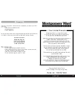 Preview for 8 page of Montgomery Ward XQB65 Instruction Manual