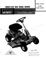 Preview for 1 page of Montgomery Ward ZYJ-93A Owner'S Manual And Parts List