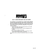 Preview for 16 page of Montgomery Ward ZYJ-93A Owner'S Manual And Parts List