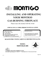 Preview for 1 page of Montigo 28C Installing And Operating Instructios