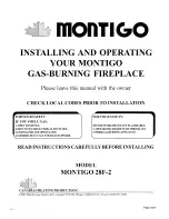 Montigo 28F-2 Installing And Operating preview