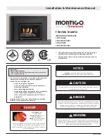 Предварительный просмотр 1 страницы Montigo 30FIDLIL-01 Installation & Maintenance Manual