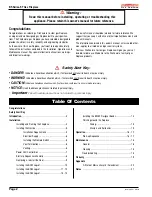 Preview for 2 page of Montigo BF52-ST Installation, Operation & Maintenance Manual