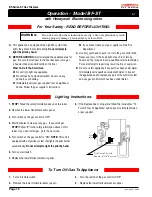 Preview for 16 page of Montigo BF52-ST Installation, Operation & Maintenance Manual