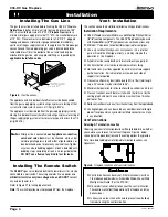 Preview for 4 page of Montigo C38-DV Installation & Operation Manual