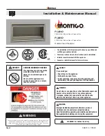 Montigo CabanaFire PL42VO Installation & Maintenance Manual предпросмотр