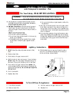 Предварительный просмотр 13 страницы Montigo EP28-2LB Installation & Operation Manual