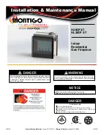 Preview for 1 page of Montigo H38DF ST Installation & Maintenance Manual