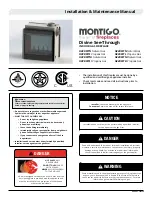 Preview for 1 page of Montigo H38DFSTL Installation & Maintenance Manual