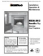 Preview for 1 page of Montigo Homefire plus MD34-DV-2 Installation & Operation Manual