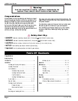 Preview for 2 page of Montigo HW42DF Installation, Operation & Maintenance Manual