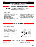 Preview for 17 page of Montigo HW42DF Installation, Operation & Maintenance Manual