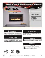 Preview for 1 page of Montigo L38DFL Installation And Maintenance  Instruction