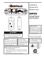 Preview for 1 page of Montigo LDVPV58 Installation Operation & Maintenance