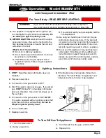 Предварительный просмотр 9 страницы Montigo M38BV-ST Installation & Operation Manual