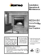 Montigo MD34-BV Homefire Plus Installation & Operation Manual preview