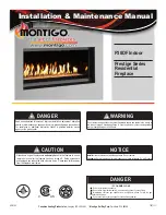 Montigo P38DF Prestige Series Installation & Maintenance Manual preview