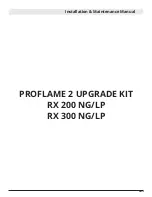 Предварительный просмотр 12 страницы Montigo Proflame 2 RX 300 LP Installation & Maintenance Manual