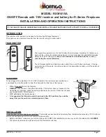 Preview for 1 page of Montigo RXM1410A Installation And Operation Instructions