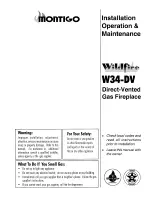 Preview for 1 page of Montigo Wildfire W34-DW Installation Operation & Maintenance