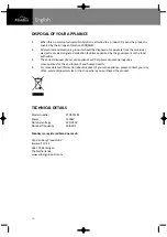 Preview for 16 page of Montiss KTO5741M User Manual