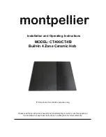 montpellier CT400 Installation And Operating Instructions Manual preview