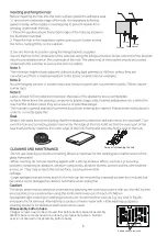 Preview for 8 page of montpellier CT750 Installation And Operating Instructions Manual