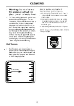 Preview for 26 page of montpellier DO3550UB Installation And Operating Instructions Manual