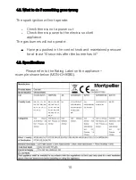 Preview for 11 page of montpellier GH90BG Installation And Operating Instructions Manual