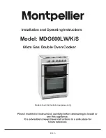 Предварительный просмотр 1 страницы montpellier MDG600LK Installation And Operating Instructions Manual