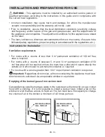 Preview for 12 page of montpellier MDG600LK Installation And Operating Instructions Manual