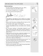 Предварительный просмотр 9 страницы montpellier MFF183ADX Installation And Operating Manual