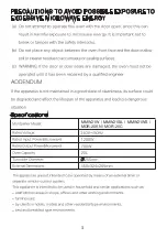 Preview for 3 page of montpellier MMW21SIL Installation And Operating Instructions Manual