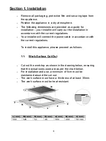 Preview for 6 page of montpellier MON-CKH60 Installation And Operating Instructions Manual