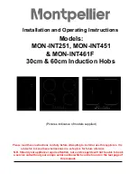 montpellier MON-INT251 Installation And Operating Instructions Manual preview