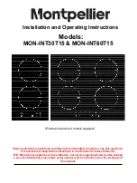 montpellier MON-INT30T15 Installation And Operating Instructions Manual preview